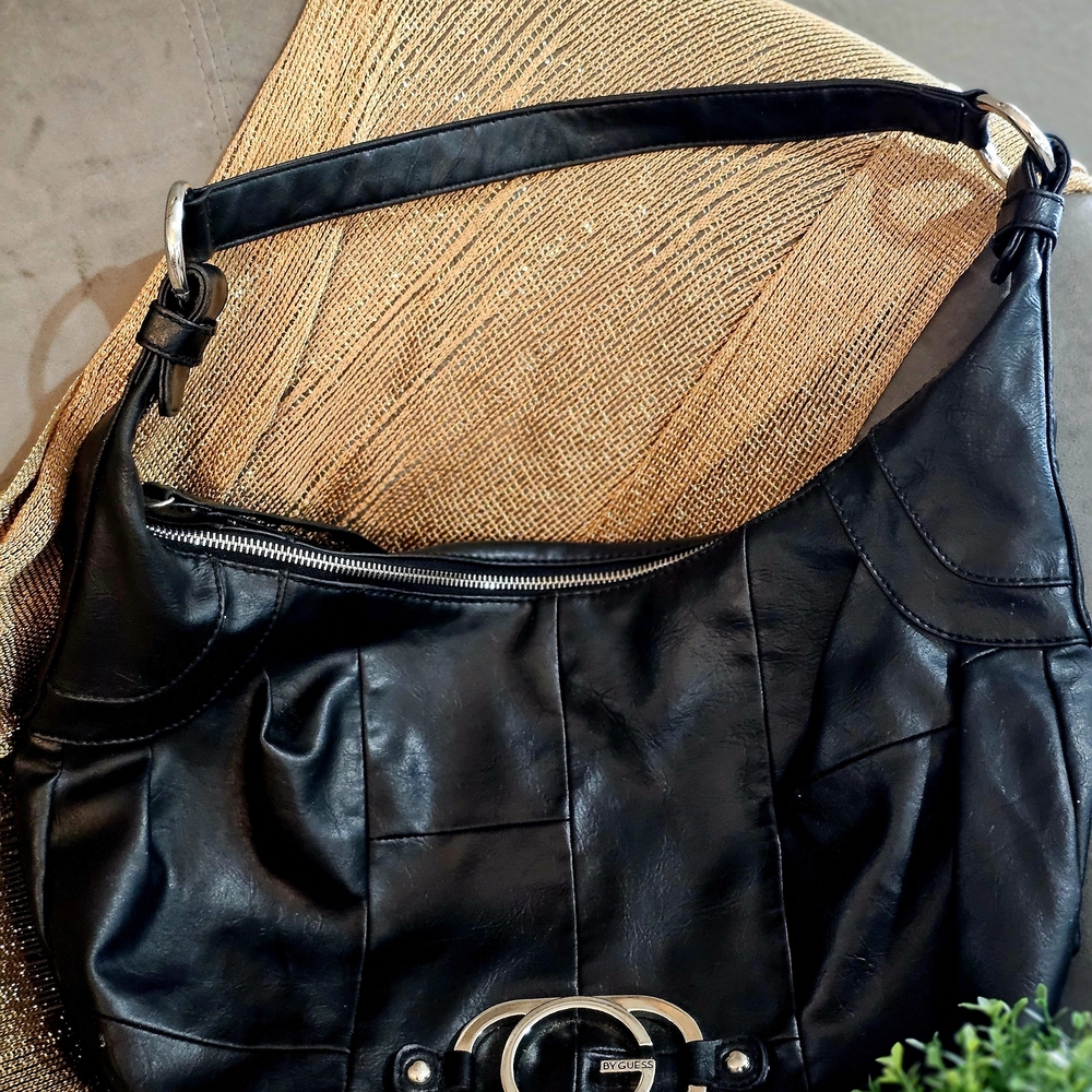 Black Leather Shoulder Bag
